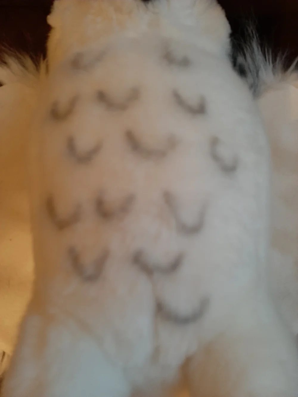 White Plush Snowy Owl Small Pet Toy - Soft Cage-Friendly Plush 11